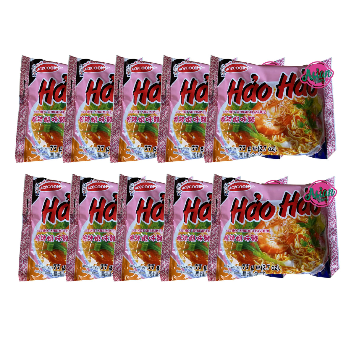 Acecook Hao Hao Mee Masam Perisa Udang Panas 77g