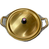 Kaesung  Dong-Suh Aluminum Korea Yellow Handle Pot 18cm (Golden Ramen Pot)