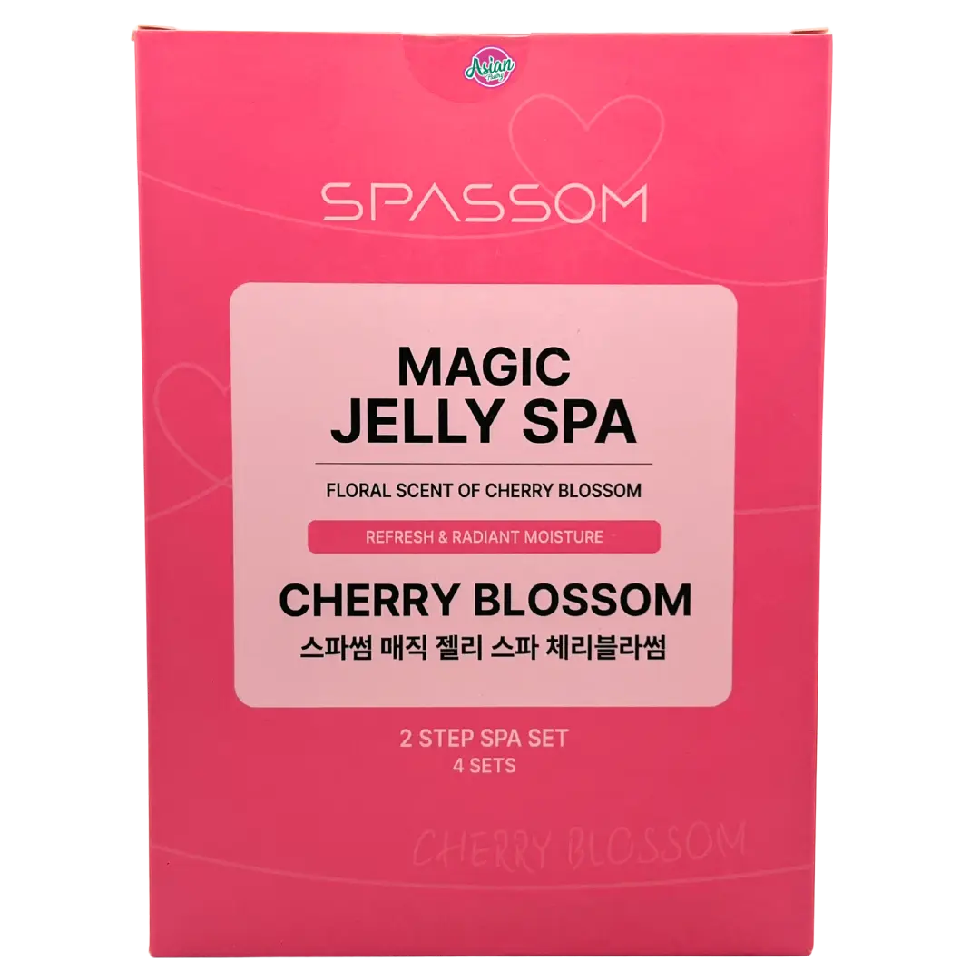SPASSOM Magic Jelly Foot Spa Set 4pk Cherry Blossom 400g