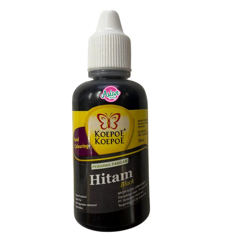 Koepoe Koepoe Food Colouring - Black/Hitam 30ml