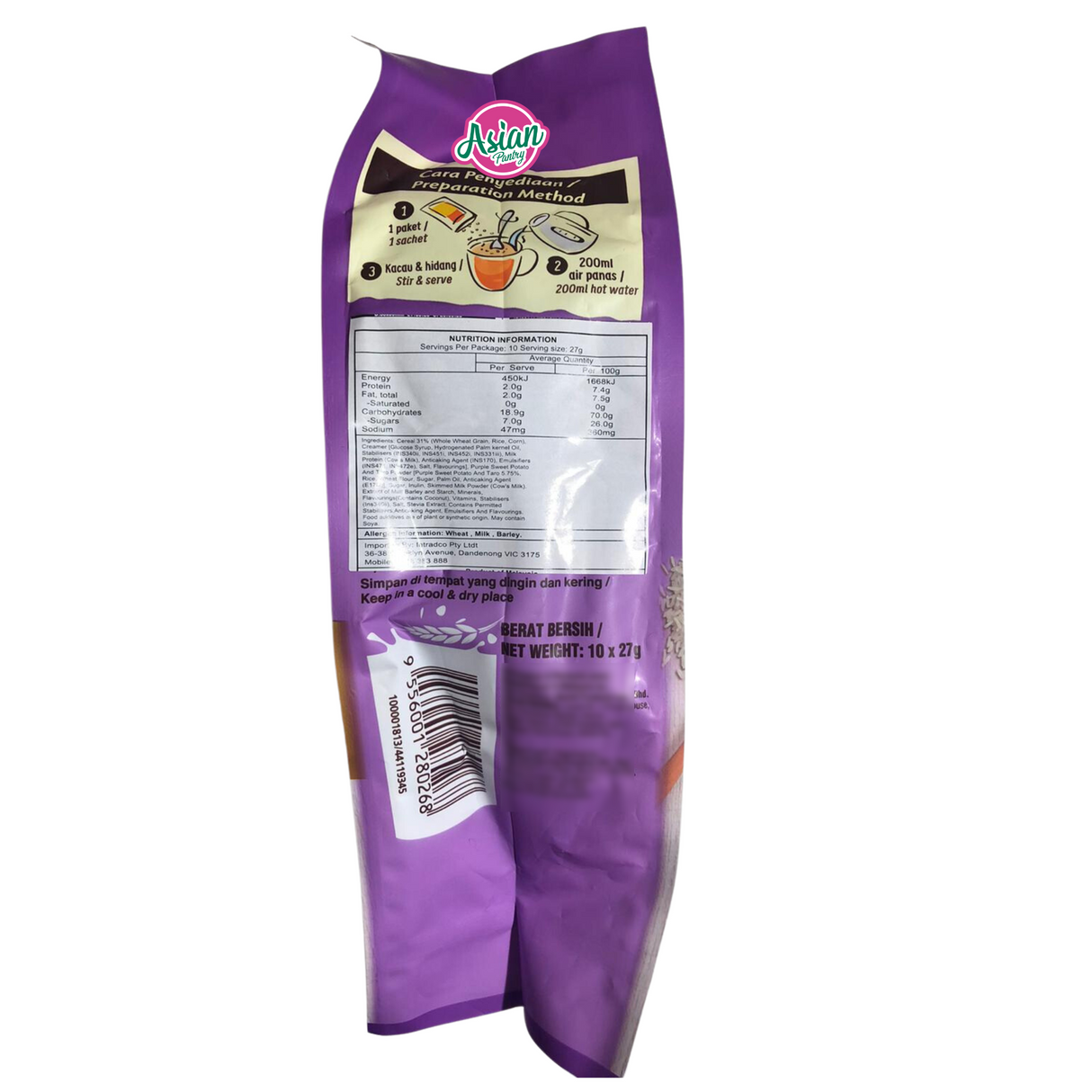Nestle Nestum Ubi Ungu &amp; Taro 10P 270g