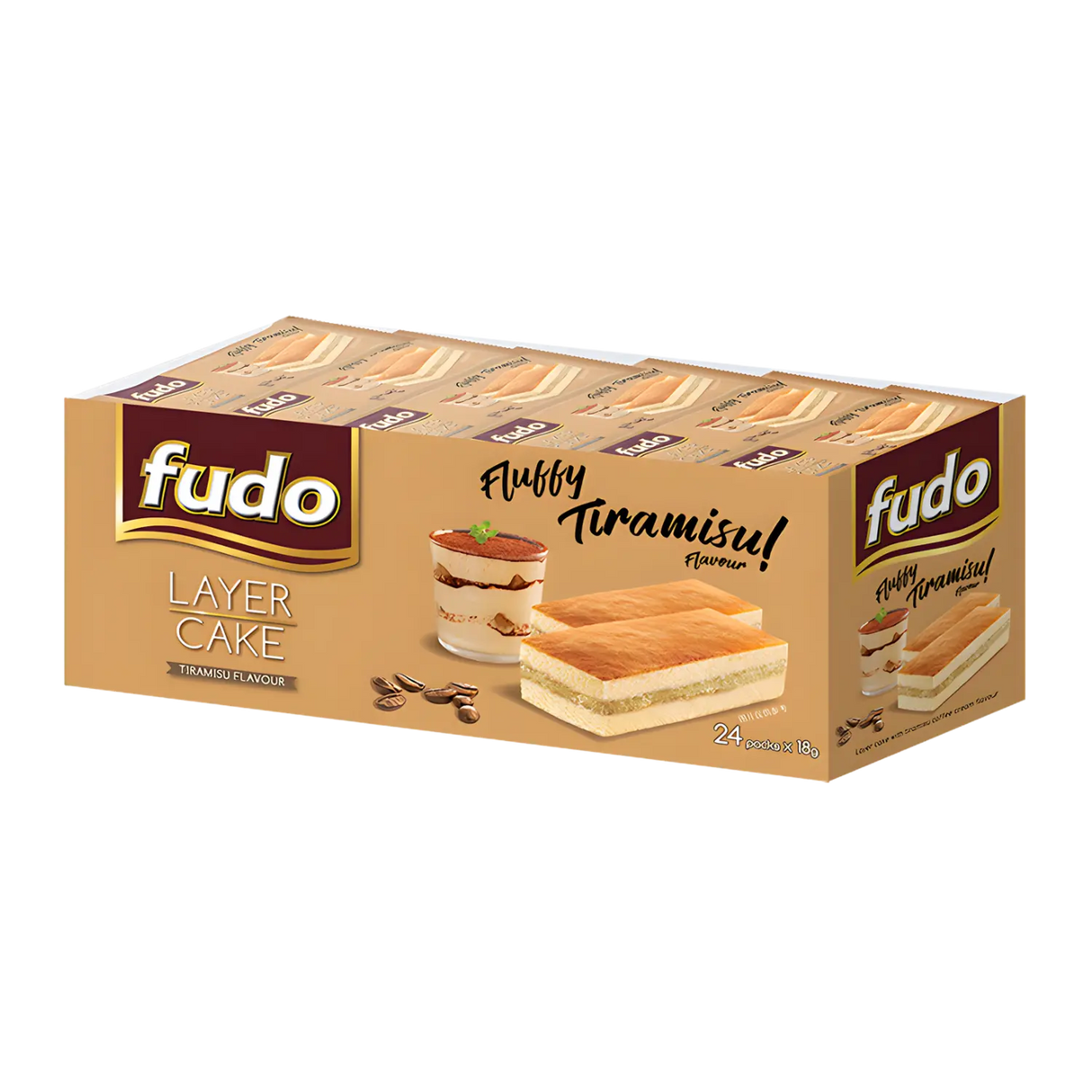 Fudo 蓬松提拉米苏千层蛋糕 24P 432g