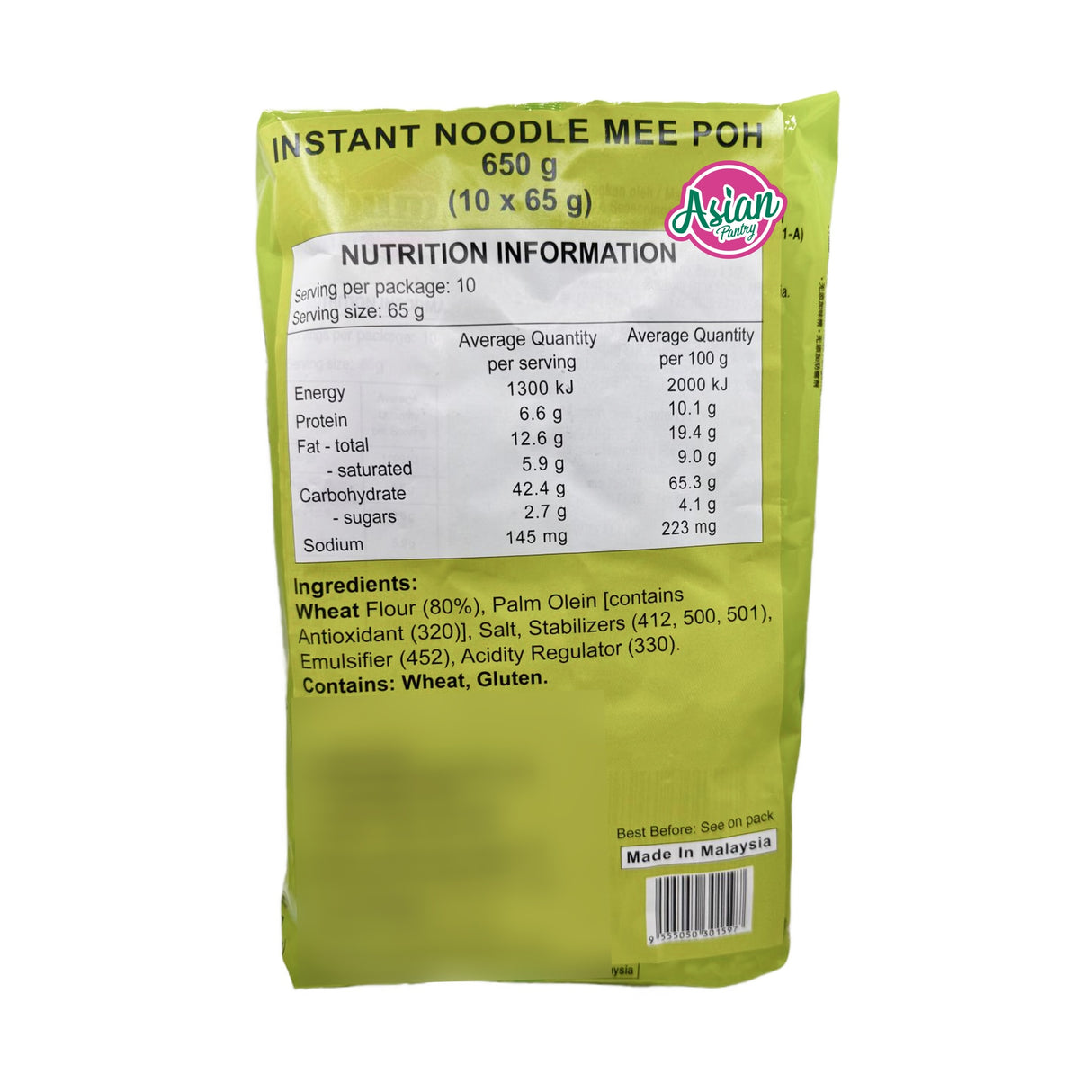 Ibumie Instant Noodle Mee Poh (10 * 65g)