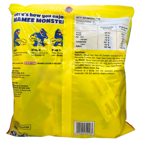 Mamee Monster Noodle Snack BBQ 10pk 250g