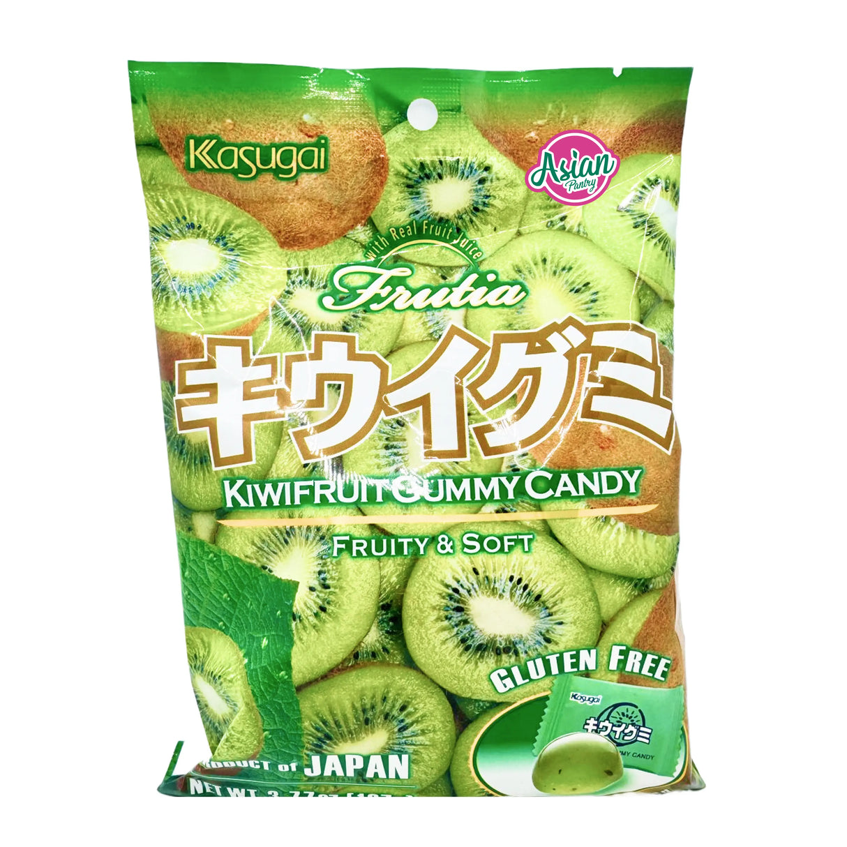 Kasugai Kiwi Fruit Gummy Candy 107g