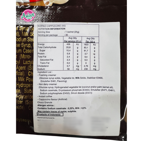 Kopiko Instant Coffee Mix Cappuccino 750g