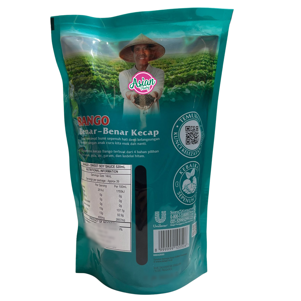 Bango Kecap Manis Sweet Soy Sauce 520ml - Back