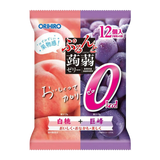 Orihiro Jelly Zero Calorie White Peach & Grape 12pcs 216g