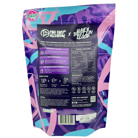 Far East Alchemy Whey Protein Elixir Taro Milk Tea 500g
