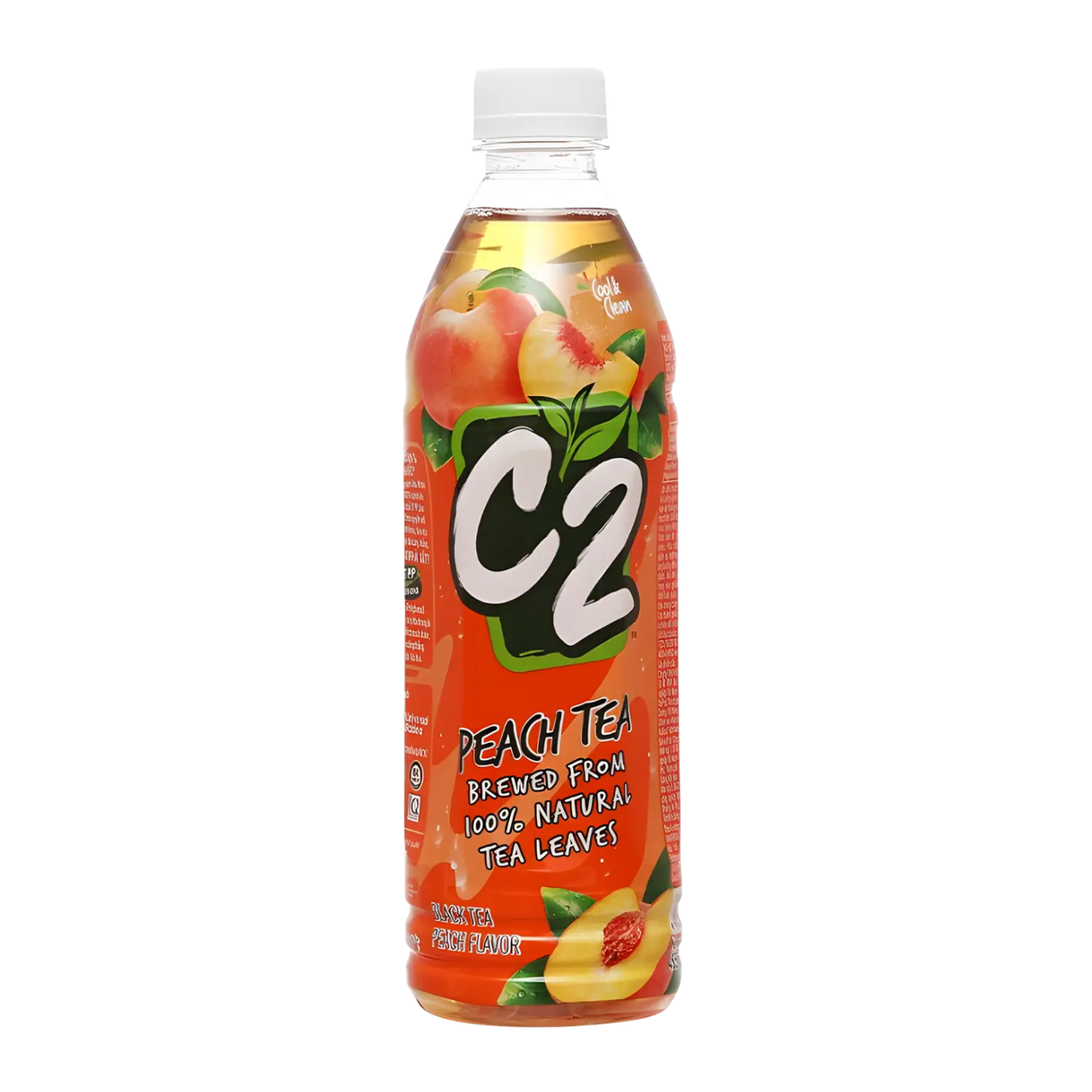 C2 Green Tea Black Tea Peach Flavour 455ml