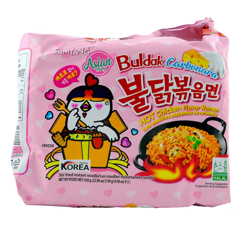 Samyang Carbonara Hot Chicken Ramen (5 Pack) 650g