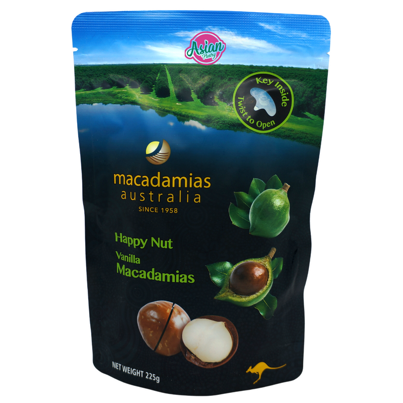 Happy Nut Vanilla Macadamias 225g