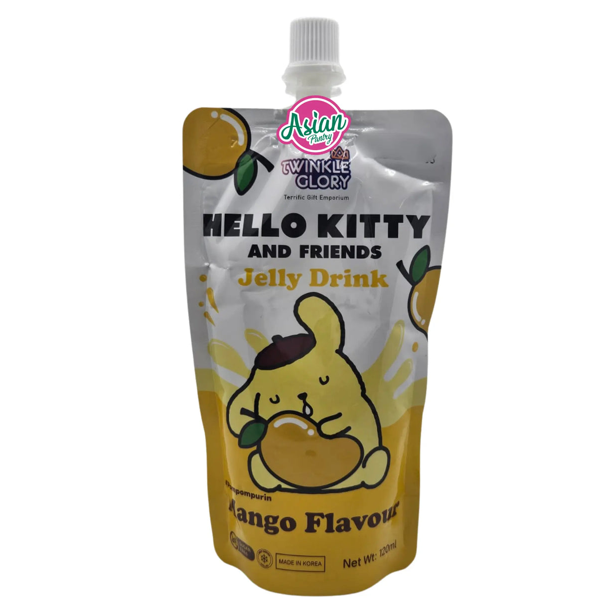 Twinkle Glory Pompompurin Jelly Drink Mango Flavour 120ml (BBD: 03/05/2026)