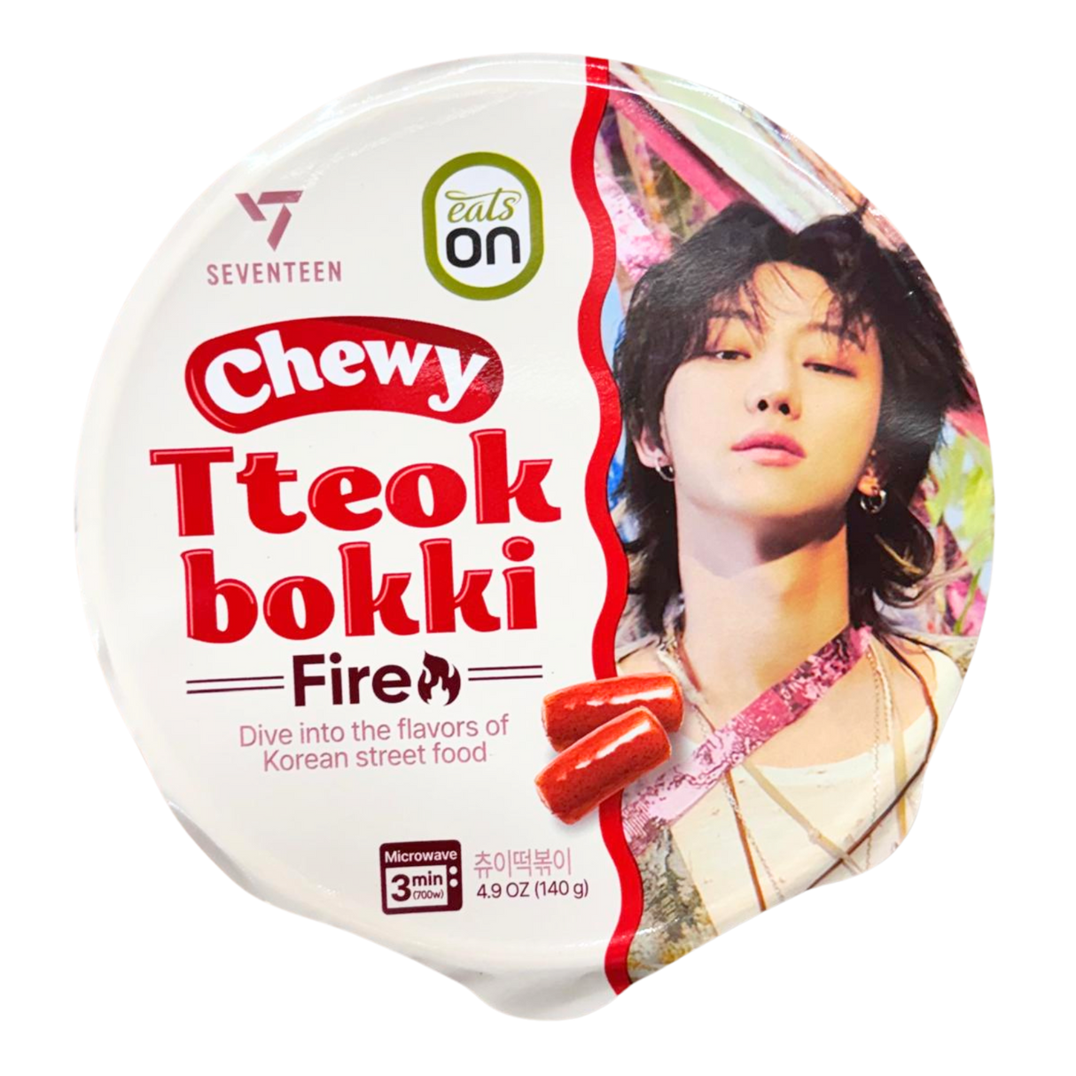 HY SEVENTEEN Chewy Tteokbokki Sweet & Spicy (Random Member) 140g - Back