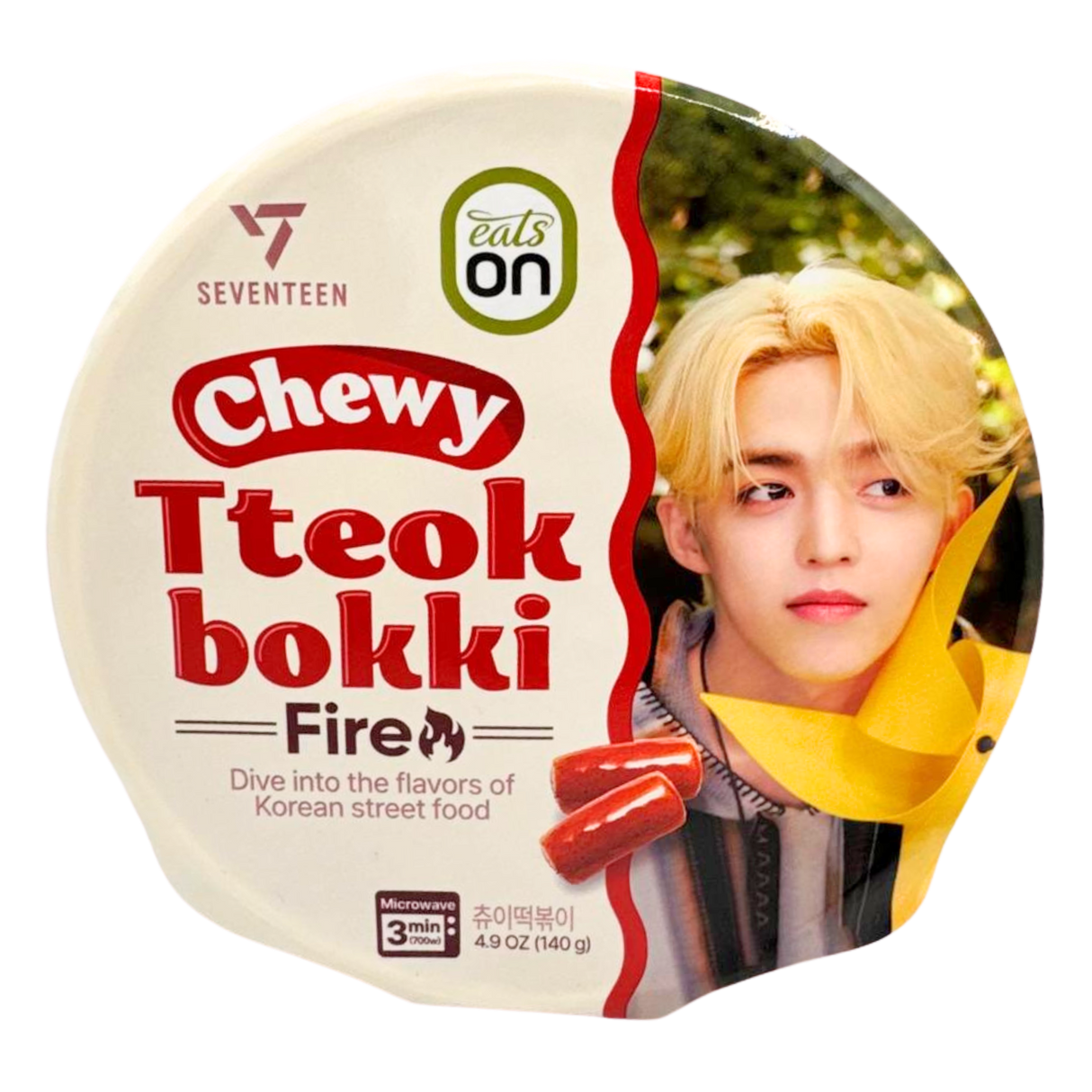 HY SEVENTEEN Chewy Tteokbokki Sweet & Spicy (Random Member) 140g - Image 4