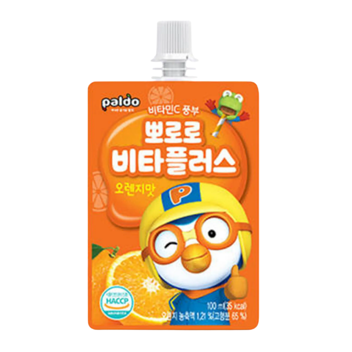 Paldo Pororo Vita Plus Orange Flavour 100ml (BBD: 08/07/2026)