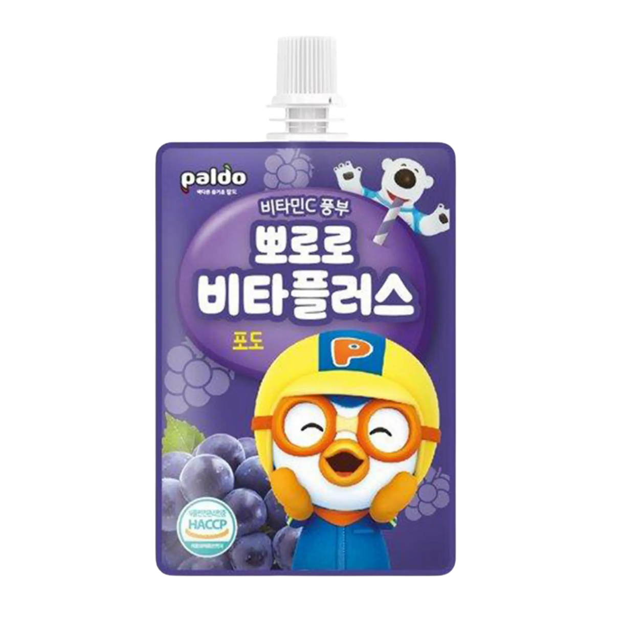 Paldo Pororo Vita Plus Grape Flavour 100ml (BBD: 08/07/2026)