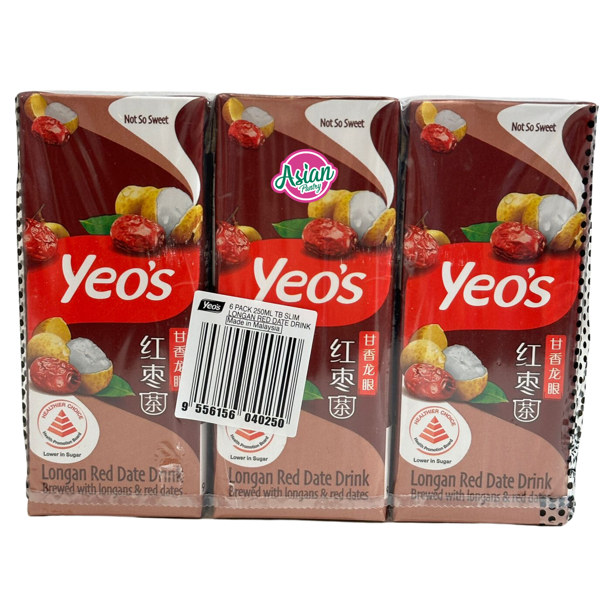 Yeo's Tetra Longan Red Date (Jujube) Less Sugar Drink