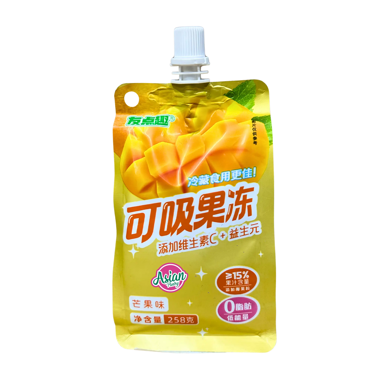 Youdianqu Mango Flavour Jelly 258g (BBD: 21/10/2026)