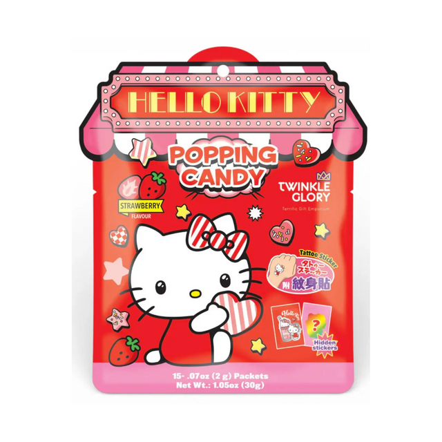 Twinkle Glory Popping Candy Strawberry Flavour Hello Kitty