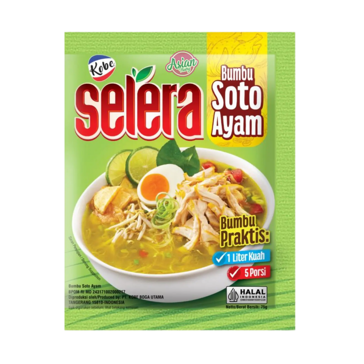 Kobe Instant Seasoning Mix - Soto Ayam / Chicken Yellow Soup 75g