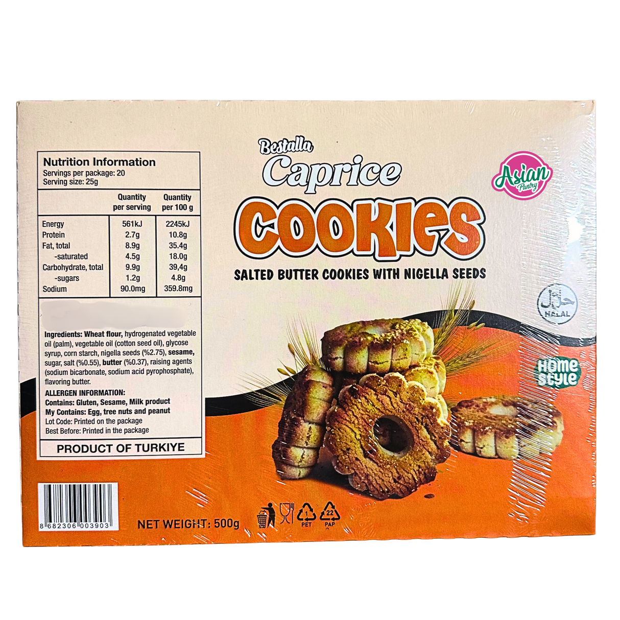 Bestalla Salted Butter Cookies with Nigella Seeds 500g