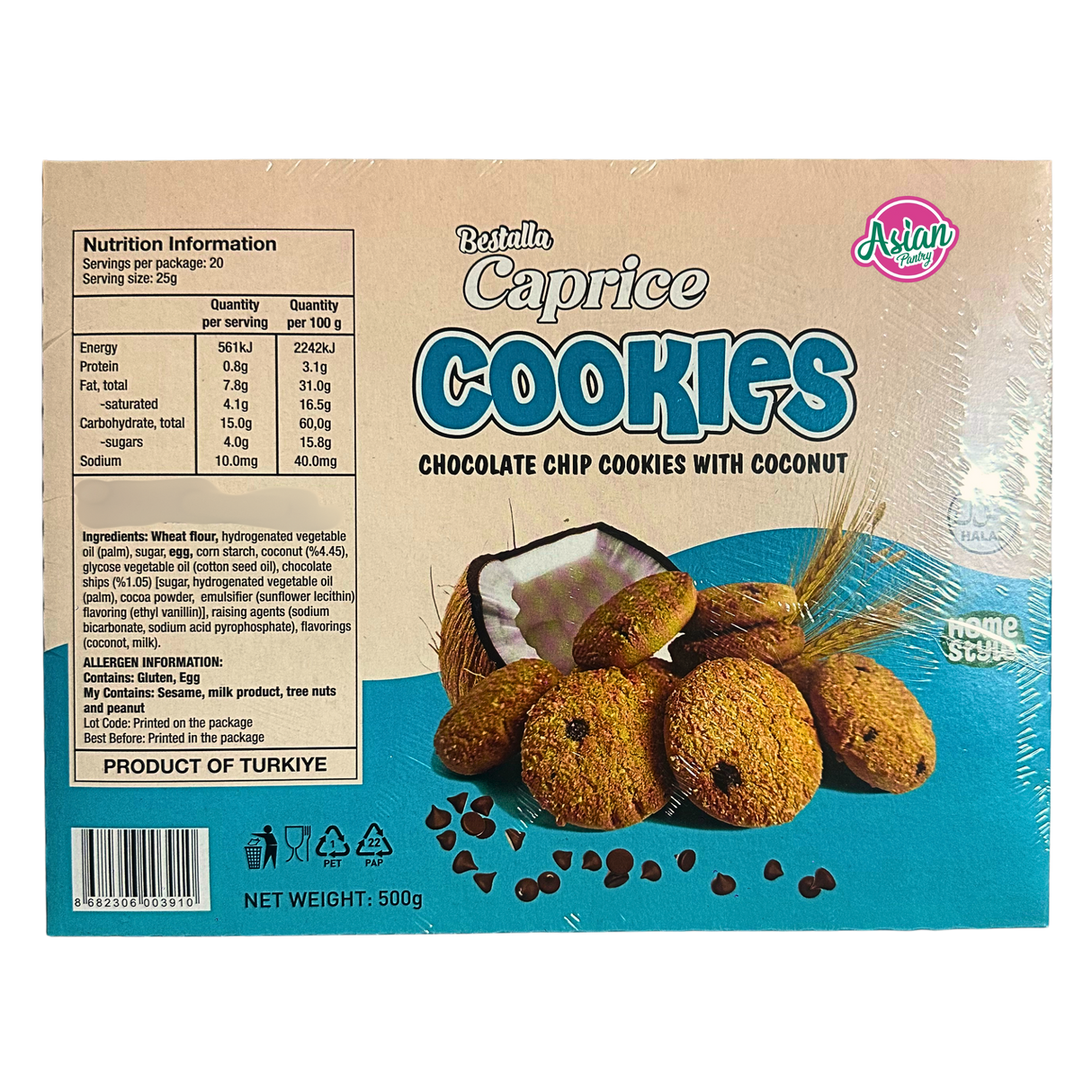 Bestalla Chocolate Chip Cookies with Coconut 500g
