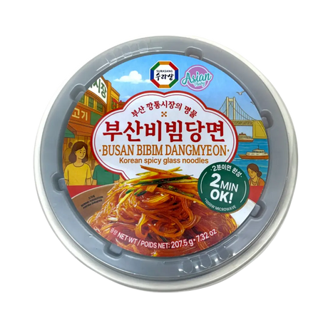 Surasang Korean Spicy Glass Noodles in Bowl (Busan Bibim) 207.5g