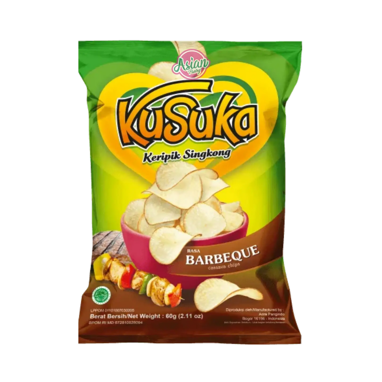 Kasuka BBQ Flavour Cassava Chips 180g