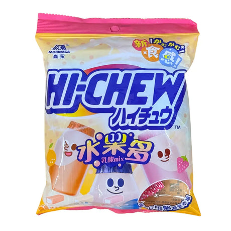 Hi Chew Chewy Candy Yoghurt, Strawberry, Orange Flavour 85g