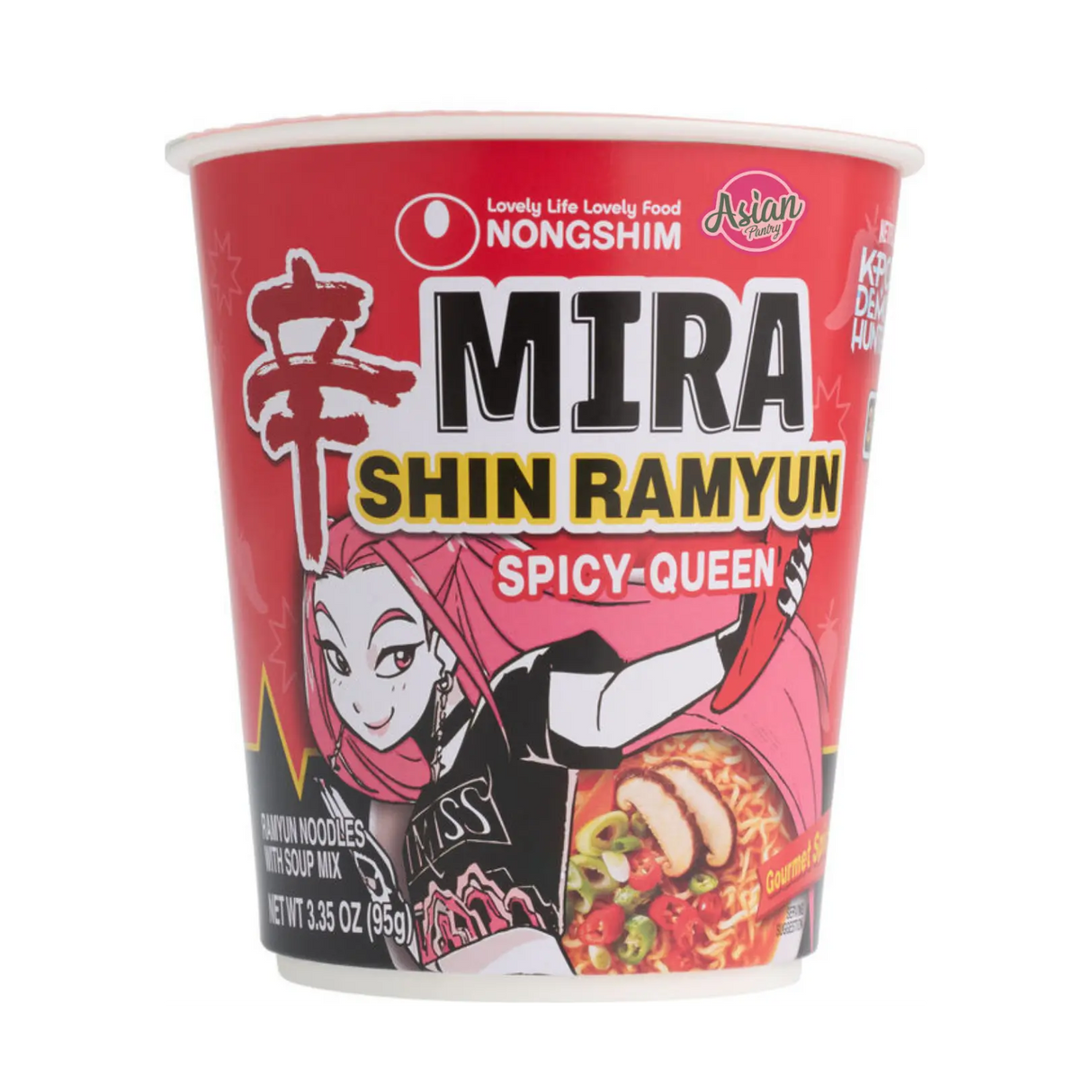 Nongshim Shin Spicy Queen Cup (Mira) fron Kpop Demon Hunters 68g