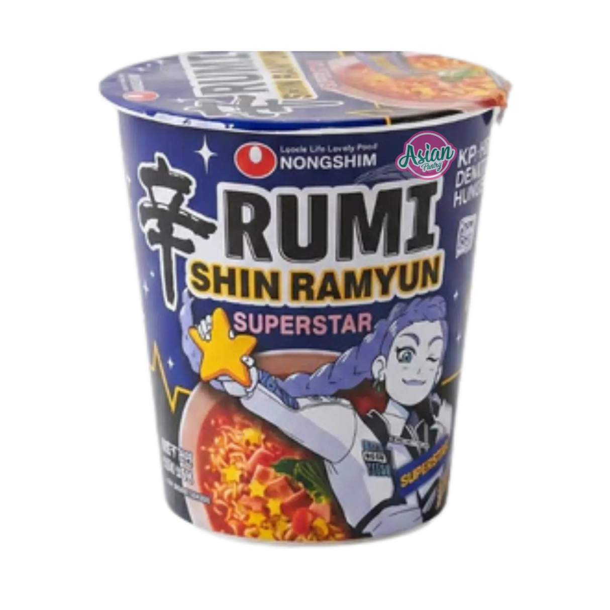 Nongshim Shin Spicy Super Star Cup (Rumi) from Kpop Demon Hunters 68g