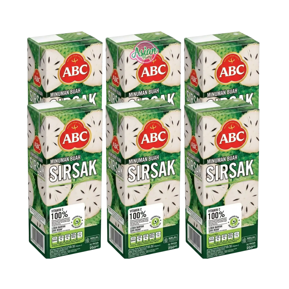 ABC Fruit Juice Tetra Pack - Sirsak/ Soursop 250ml