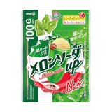 Meiji Melon Soda Up Hard Gummy Candy 100g