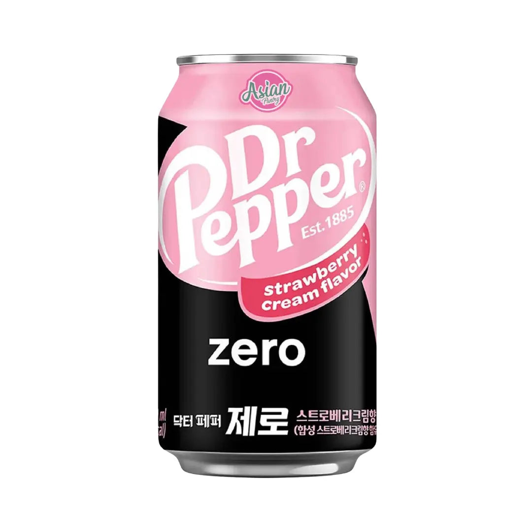 Dr. Pepper Korean Cola Strawberry Cream Flavour Zero Sugar 350ml