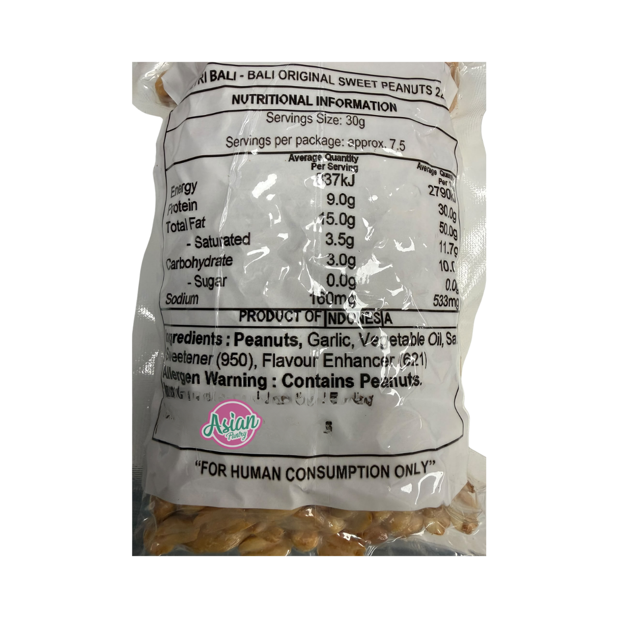 Poetri Bali Bali Original Sweet Peanuts 225g