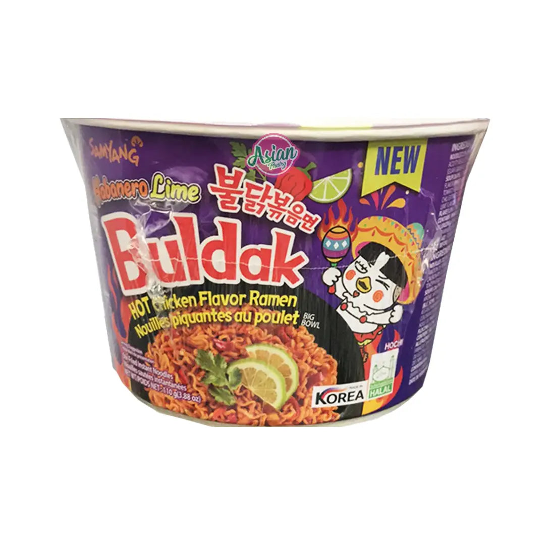 Samyang Buldak Hot Chicken Ramen Habanero Lime Bowl 110g