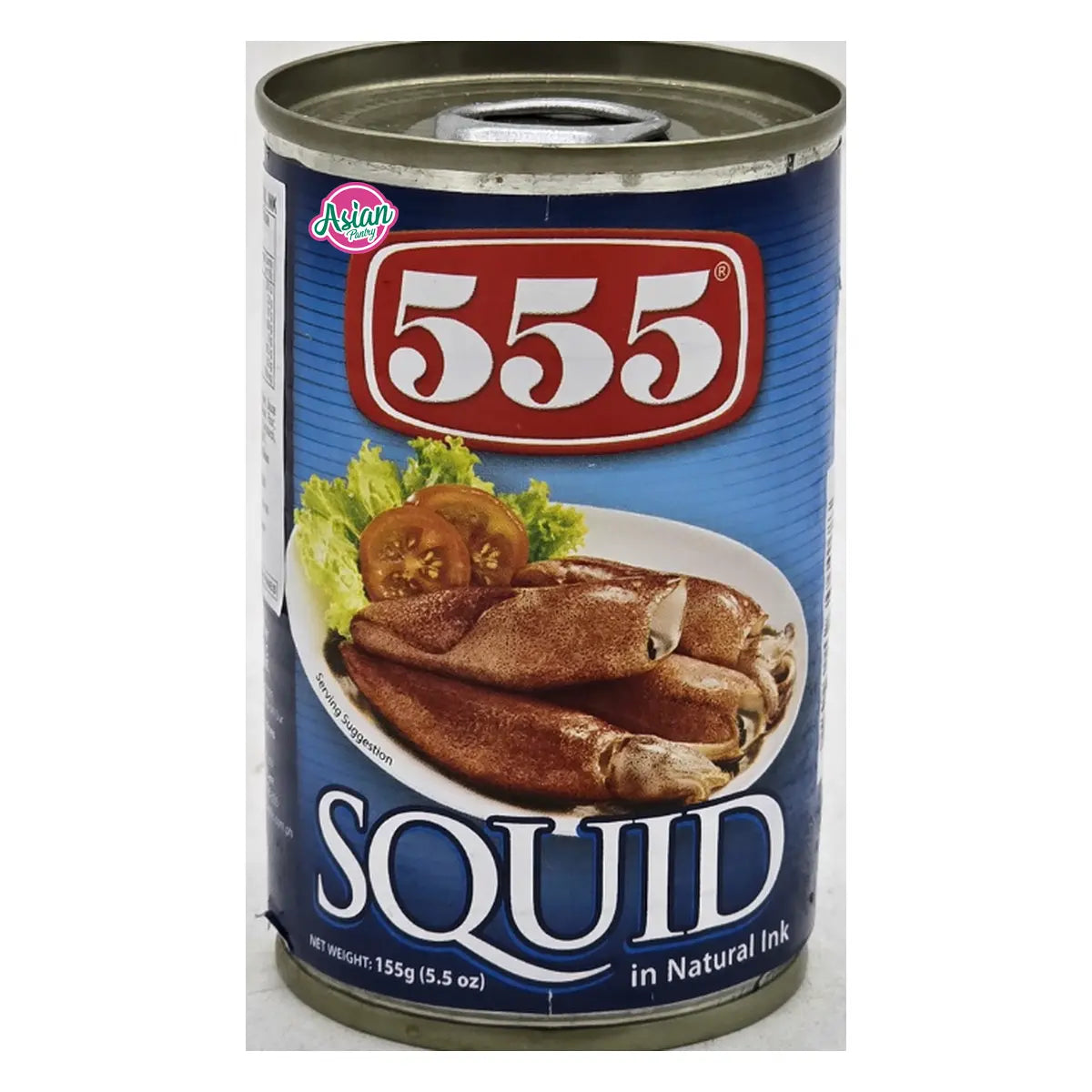 555 Squid In Natural Ink 155g