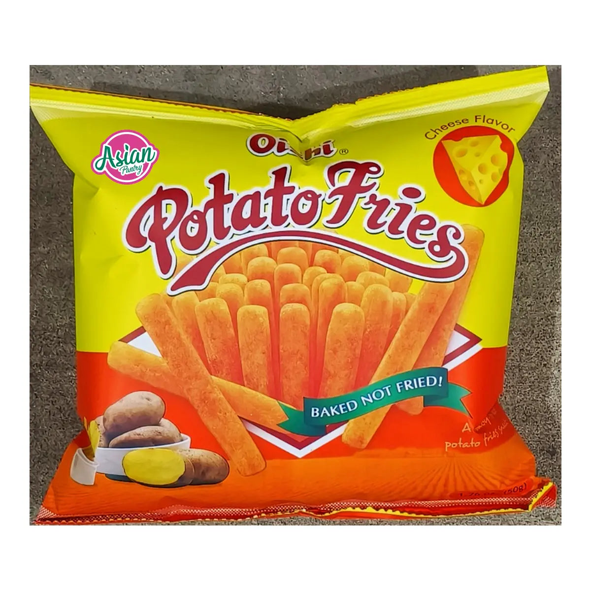 Oishi Potato Fries Cheese Flavour 50g