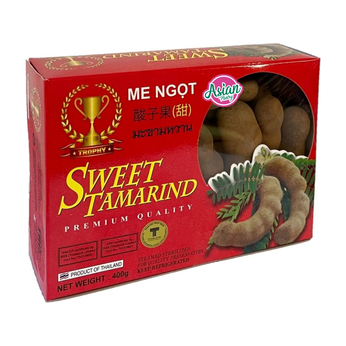 Trophy Brand Frozen Sweet Tamarind (sithong) Red 400g