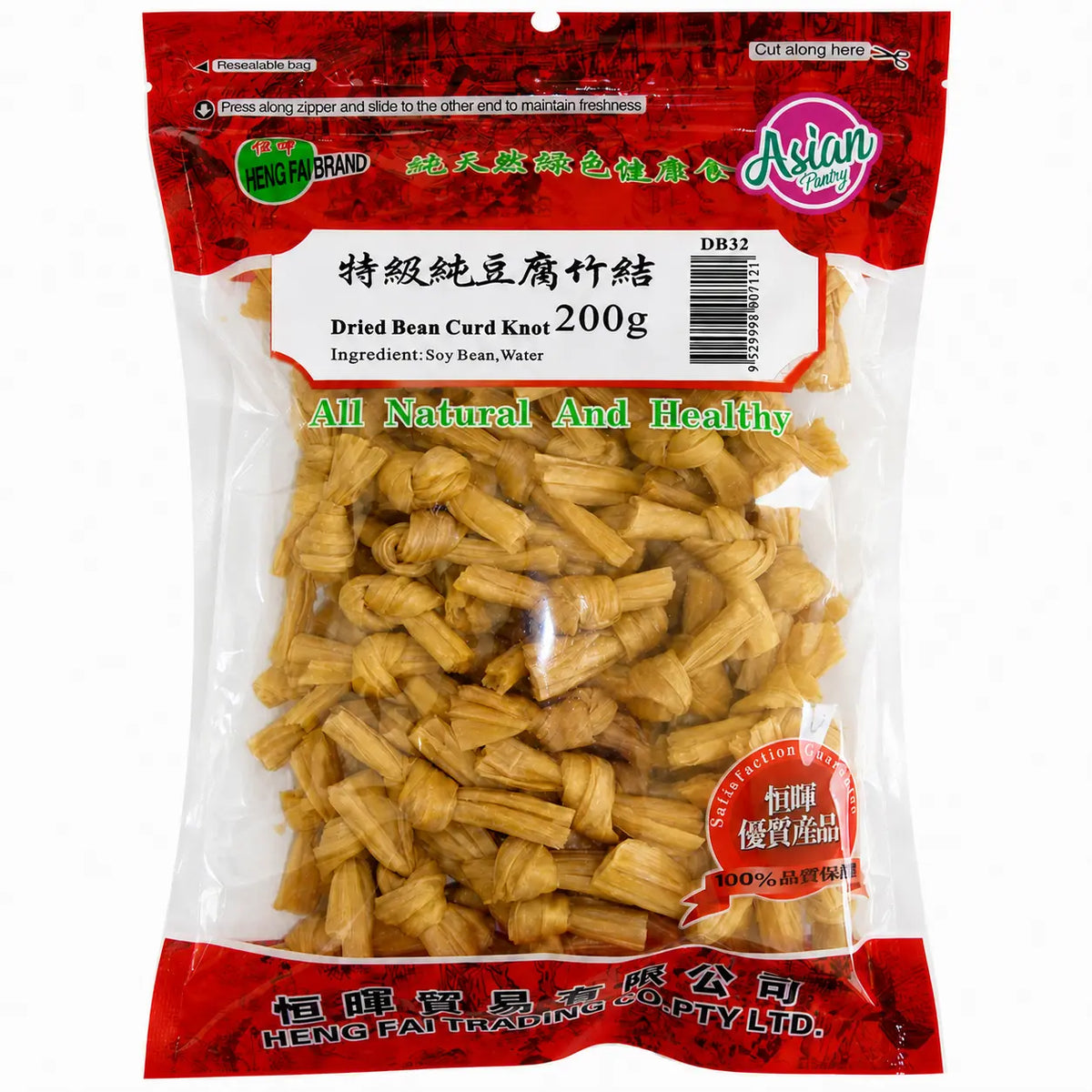 Heng Fai Dried Bean Curd Knot 200g