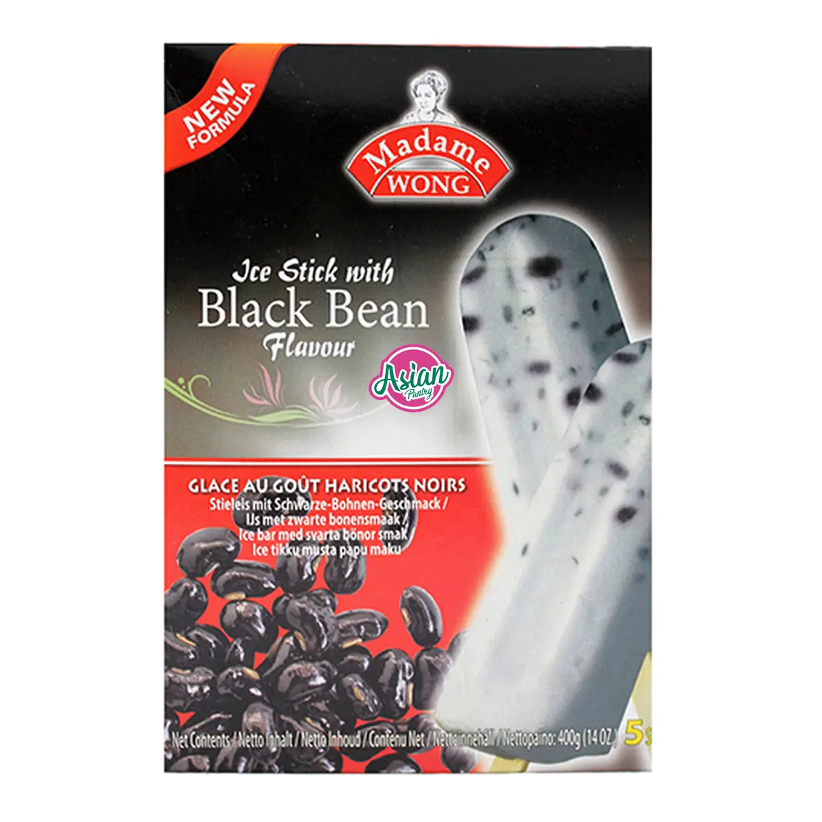 Madame Wong Frozen Black Bean Ice Bars 5 Pieces