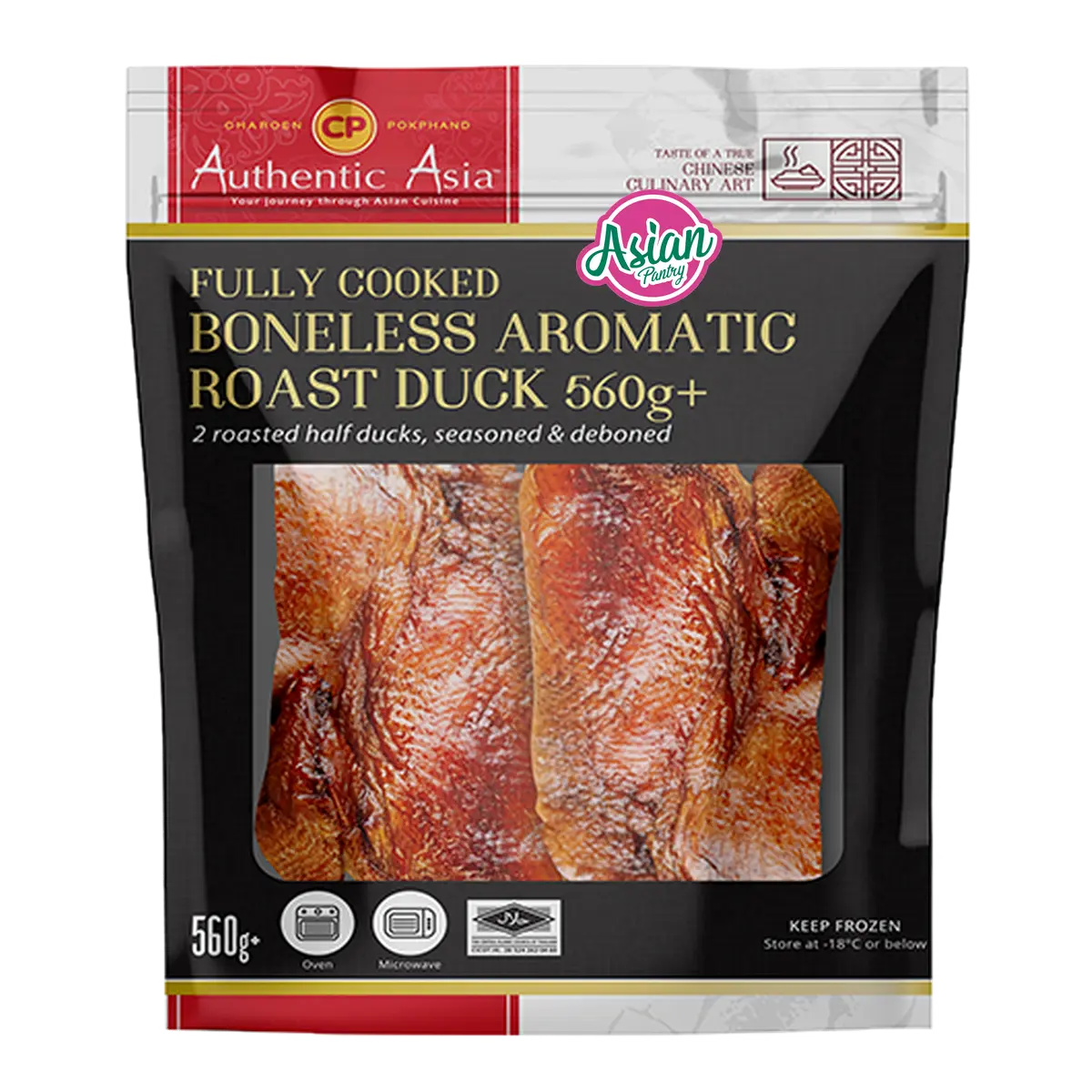 CP Frozen Cooked Aromatic Roasted Half Duck 560g