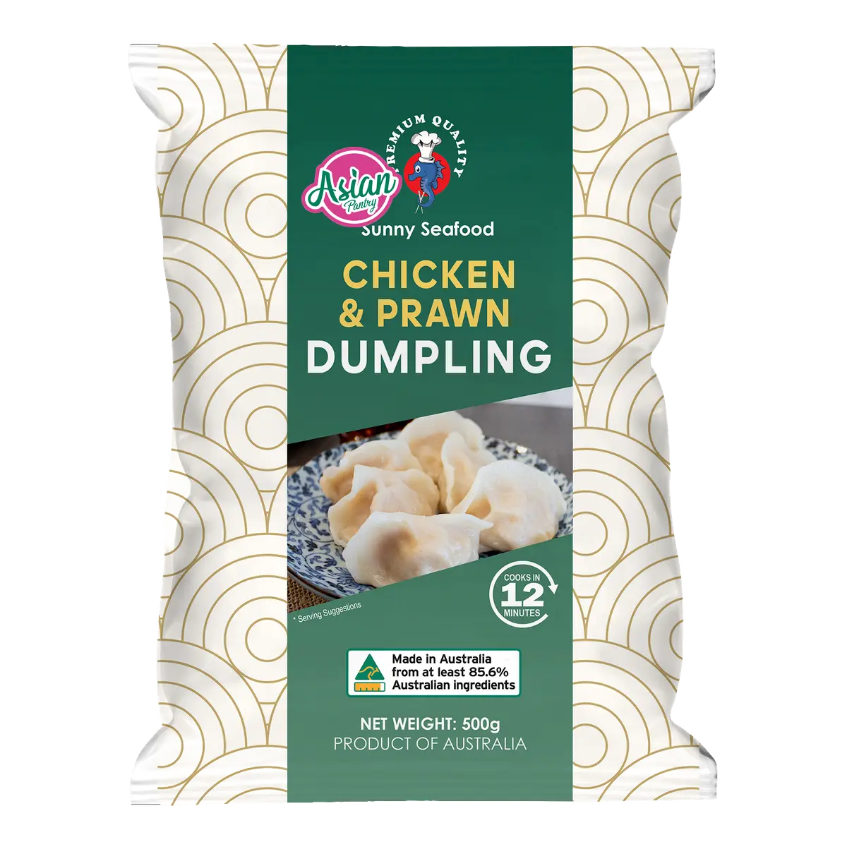 Sunny Seafood Frozen Chicken and Prawn Dumplings 500g