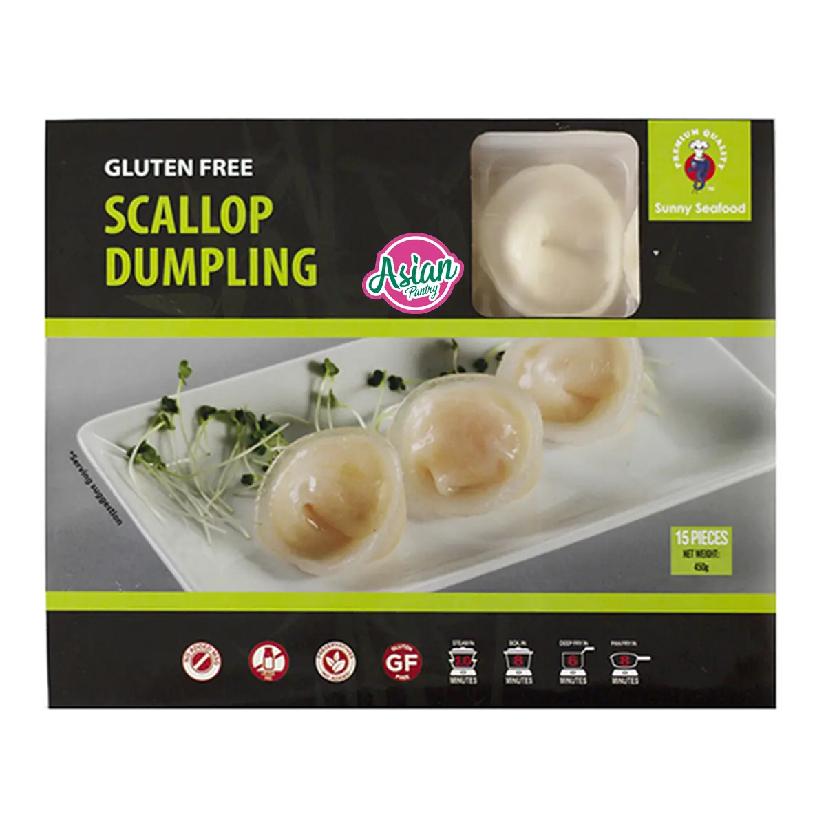 Sunny Seafood Frozen Gluten-Free Scallop Dumplings 450g