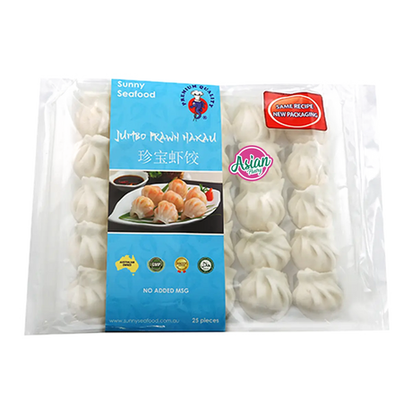 Sunny Seafood Frozen Steamed Jumbo Shrimp Dumpling (Ha Kau) 1kg
