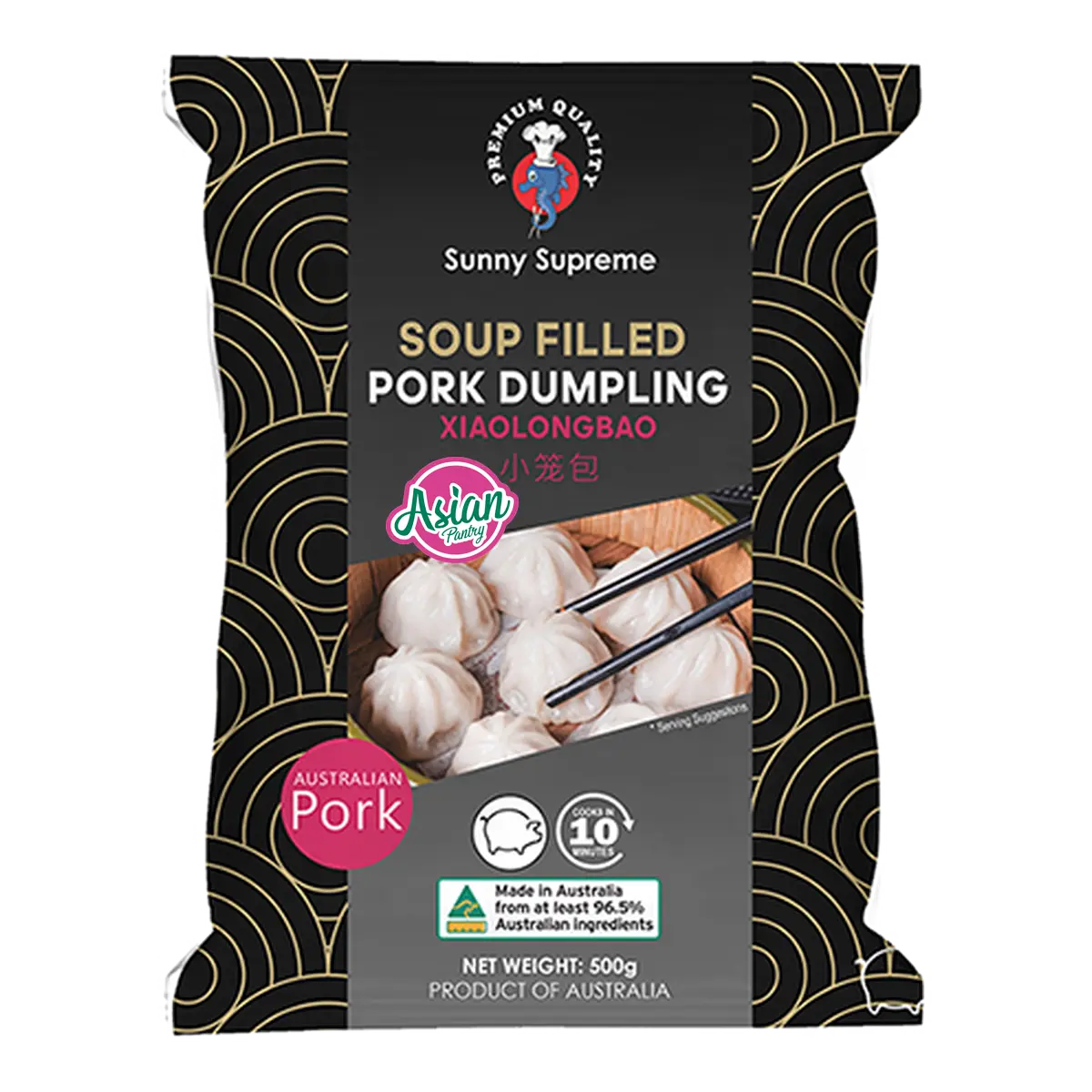 Sunny Seafood Frozen Soup Filled Pork Dumpling 500g