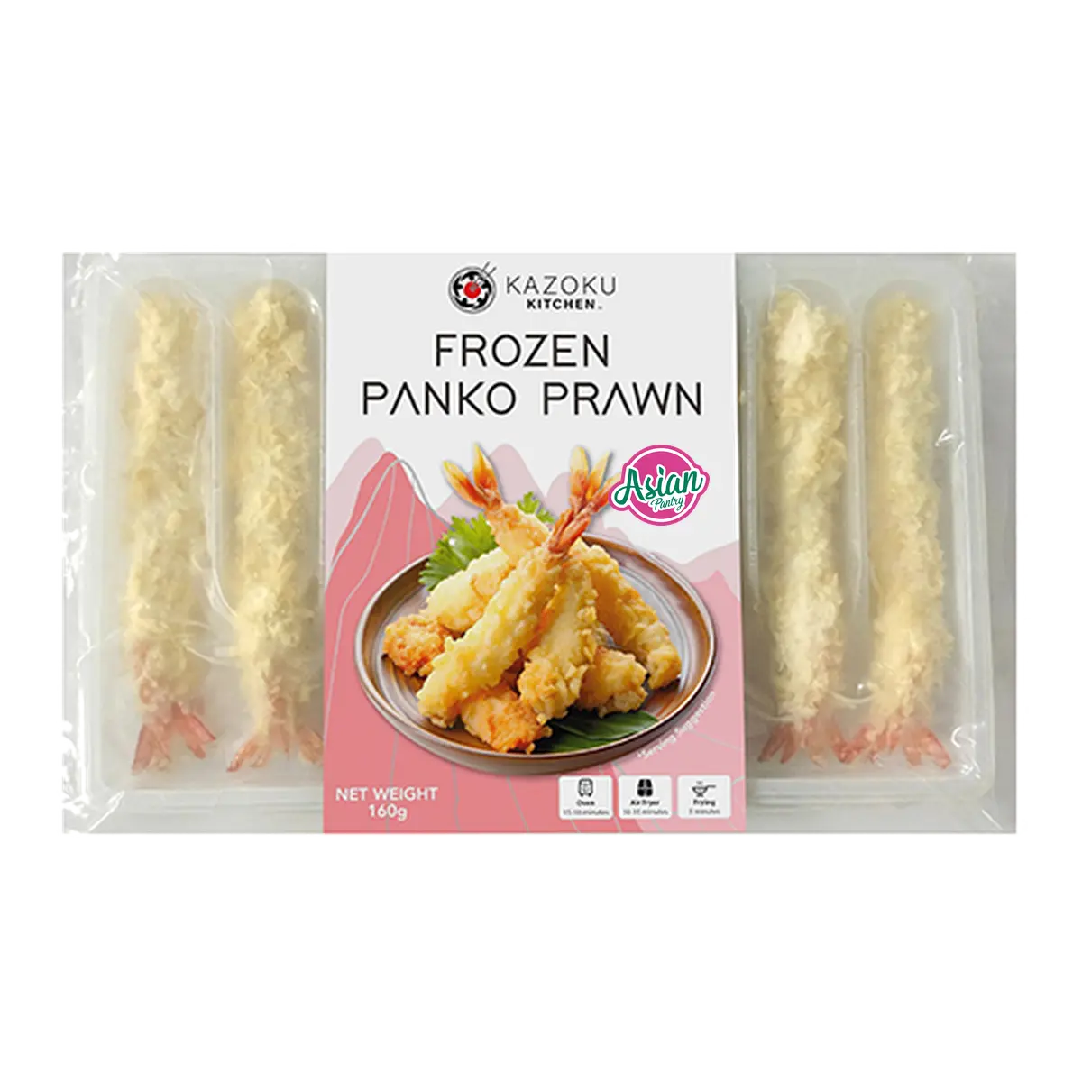 Kazoku Kitchen Frozen Pre-Fried Panko Prawn 160g