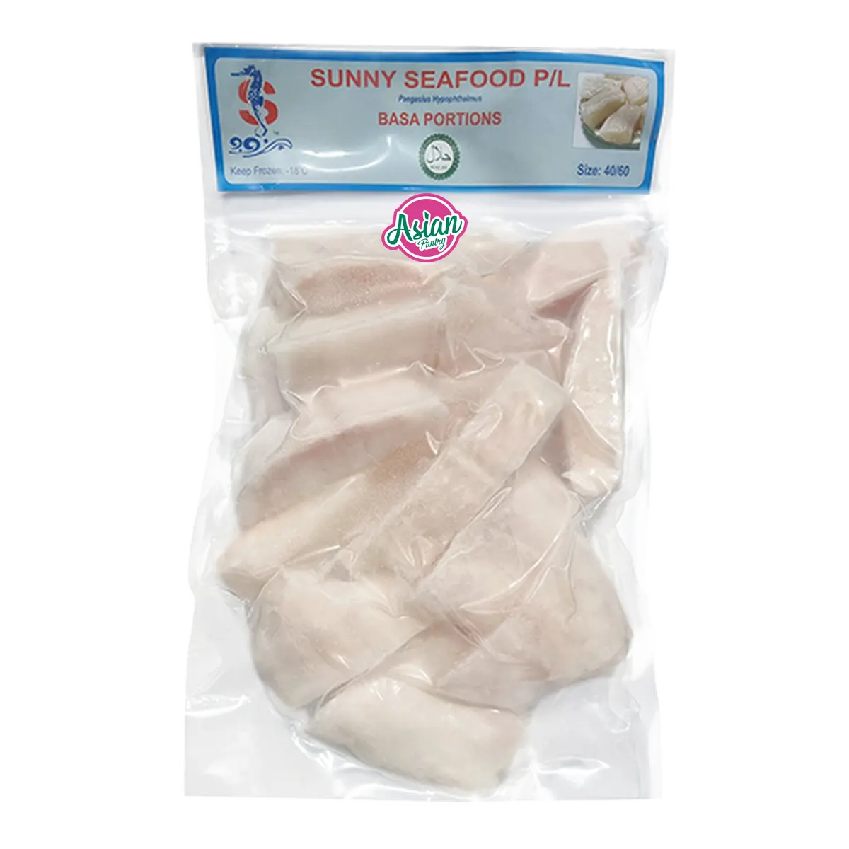 Sunny Seafood Frozen Basa Portions skin off 800g