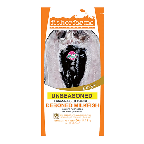 Fisherfarms Frozen Unseasoned deboned Milkfish Large 400g